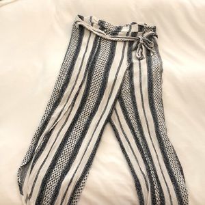 Bohemian cotton split leg pants